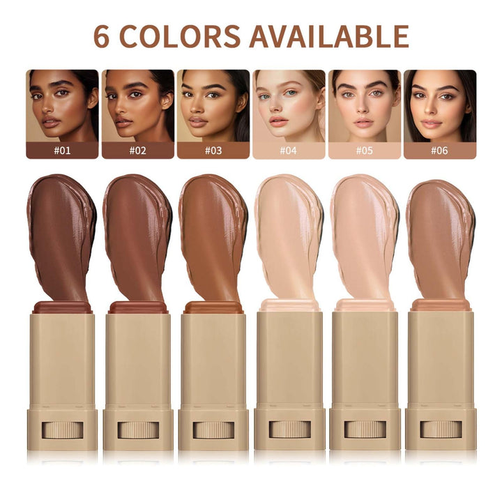 Beauty Balm Serum Boosted Skin Tint Concealer, Brightens, Hydrates, Conceale & Smooths Full Coverage Concealer Balm, Even Skin Tone Portable Moisturizing Essence Stick (# 02, 0.63 oz)