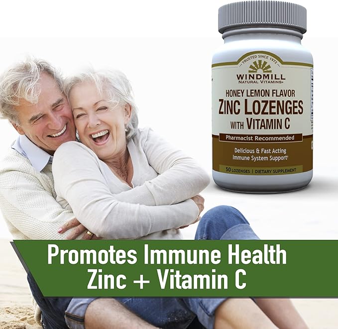 ZINC LOZ W/VIT C 100MG H/L WML 50 by Windmill,9 Ounce (Pack of 1)