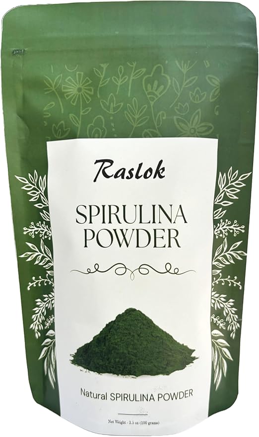 Pure Spirulina Powder | Immune Support and Antioxidants | No Filler & Non-GMO, Rich in Vegan Protein (3.52 Oz)