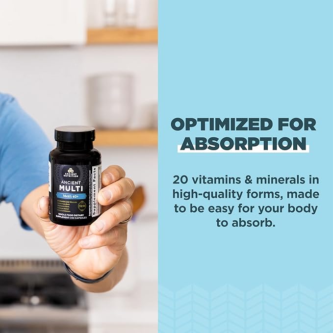 Ancient Nutrition, Multivitamin Mens 40 Plus 3 Day, 90 Count