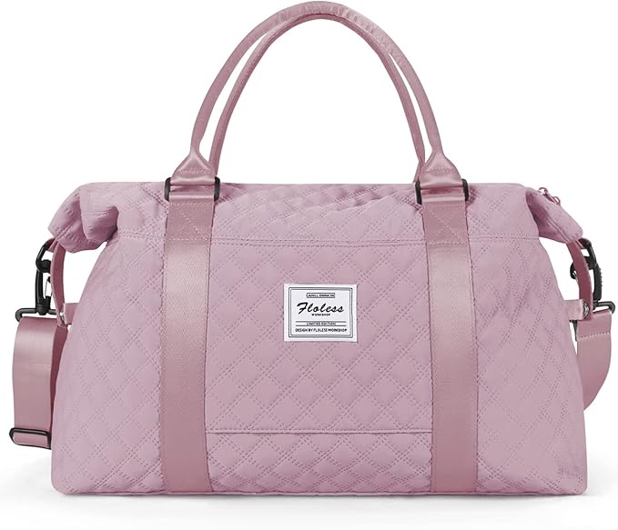 Travel Duffel Bag,Sports Tote Gym Bag,Shoulder Weekender Overnight Bag for Women