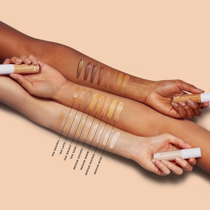 e.l.f. Hydrating Camo Concealer | Full-Coverage, Satin Finish | Vegan, Deep Cinnamon