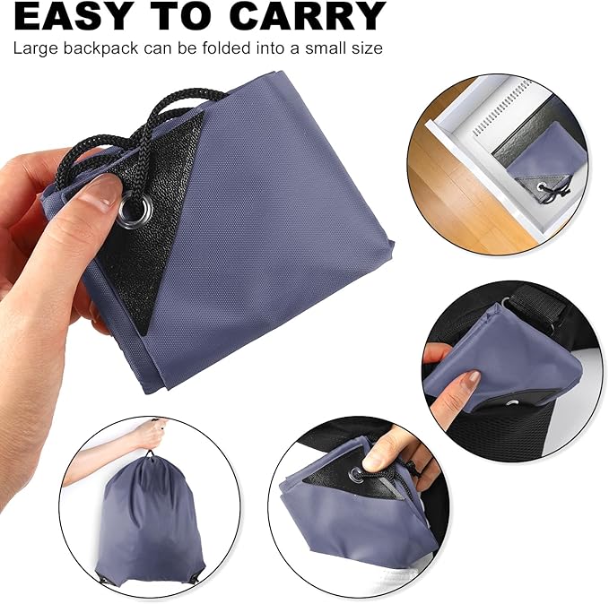 GoodtoU Drawstring Bags, Nylon Backpacks - Drawstring Gym Bags for Sport, Traveling, Team (Grey, 128Pcs)