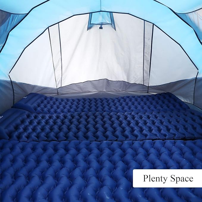 6 Person Easy Pop Up Tent,12.5’ x 8.5‘ x53.5,Automatic Setup,Waterproof, Double Layer,Instant Family Tents for Camping,Hiking & Traveling