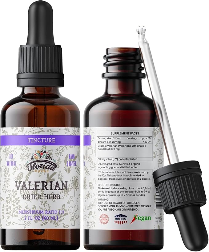 Valerian Tincture, Valeriana Extract, Valeriana Drops (Valeriana Officinalis) Dried Root