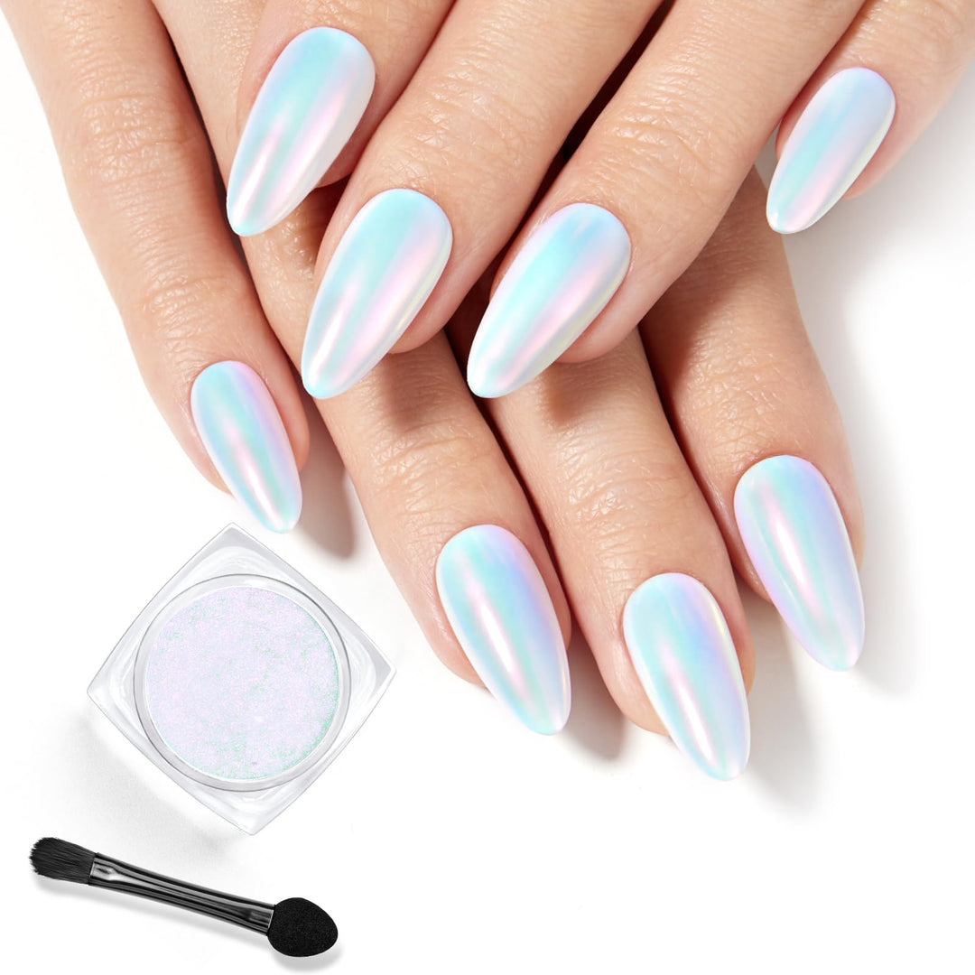 Beetles Chrome Nail Powder Mirror Effect Glazed Aurora Opal Chrome Powder For Gel Nails Unicorn Chrome Powder Manicure Diy Nail