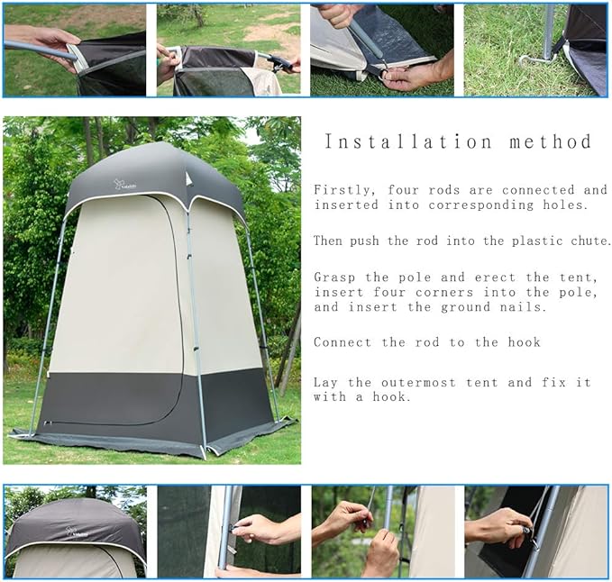 Outdoor Shower Tent Changing Room Privacy Portable Camping Shelters