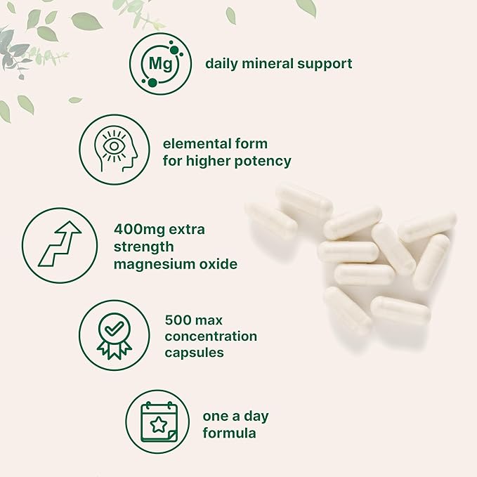 Micro Ingredients Oil of Oregano Softgels 6,000mg Per Serving & Magnesium Oxide 400mg Bundle Pack | 4X Strength Carvacrol & Thymoquinon | Elemental Form for Max Concentration