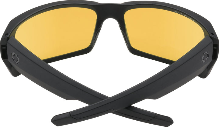 Spy Optic Men's General Rectangular Sunglasses, Ansi Matte Black & Yellow, 60 mm