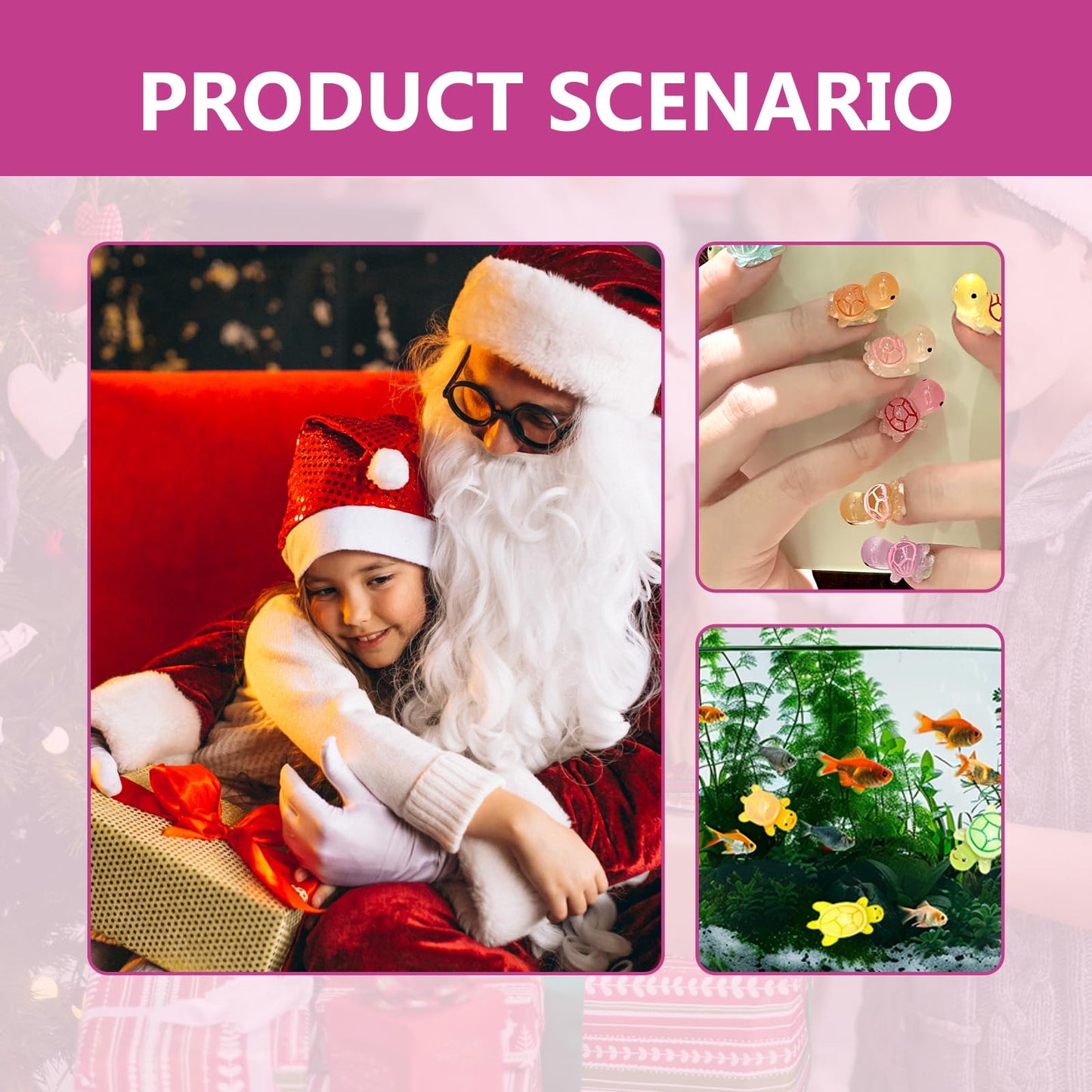 200 Pcs Luminous Mini Resin Turtles – Tiny Turtle Figurines Miniature Sea Creatures – Cute Little Turtles for DIY Crafts – Dollhouse Miniatures Garden Landscape Decorations