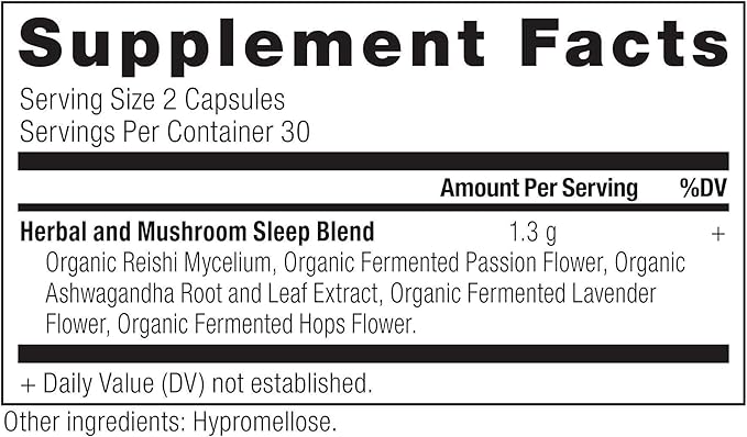 Ancient Nutrition Ashwagandha for Sleep Support, for Stress and Sleep Support, Promotes Mental Relaxation, Gluten Free, Paleo and Keto Friendly, 60 Capsules