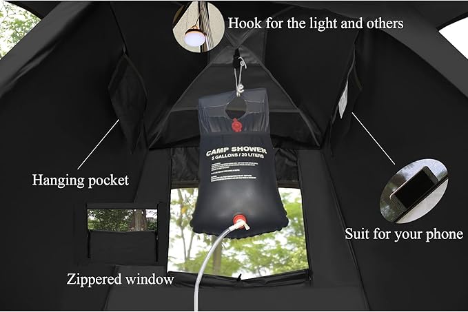 Outdoor Shower Tent Changing Room Privacy Portable Camping Shelters