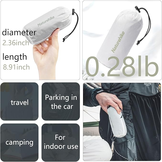 Naturehike Sleeping Bag Liner Ultra-Light 4.51oz - Adult Sleep Sack & Travel Sleep Sack Travel Sheets & Camping Sheet for Backpacking, Hotel, Hostels, Comfy & Easy Care, Full-Length