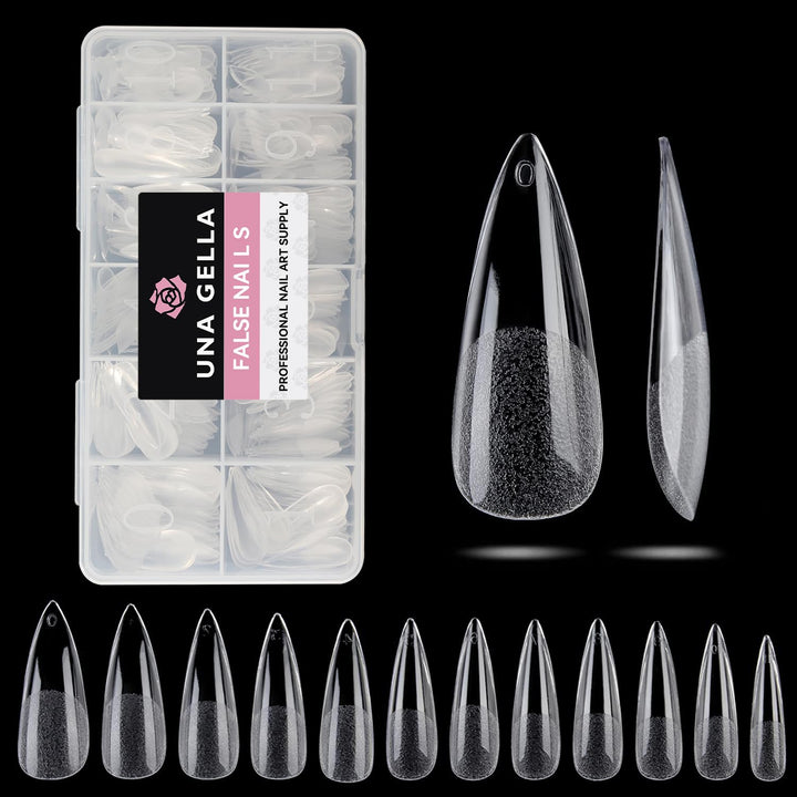 504Pcs Matte Soft Gel Toe Nail Tips | Full Cover for DIY Nail Extensions