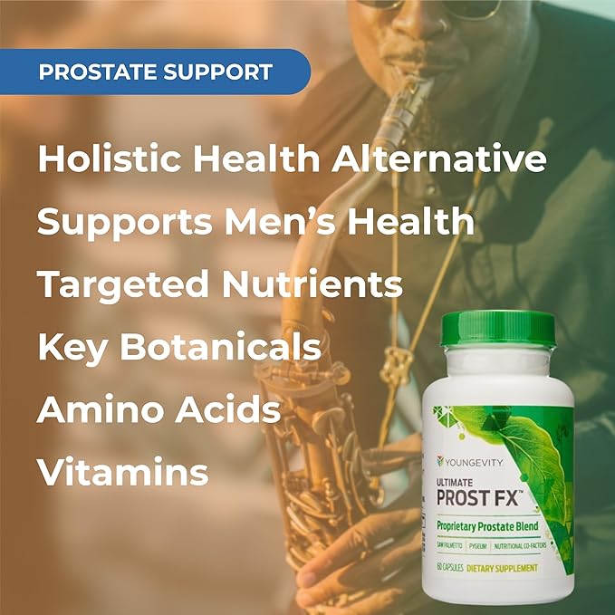 Youngevity Ultimate Prost Fx™ - Saw Palmetto + 9 Herb Blend for Men's Prostate Health - DHT Support - Urinary and Prostate Supplement - 60 Capsules (Pack of 2)