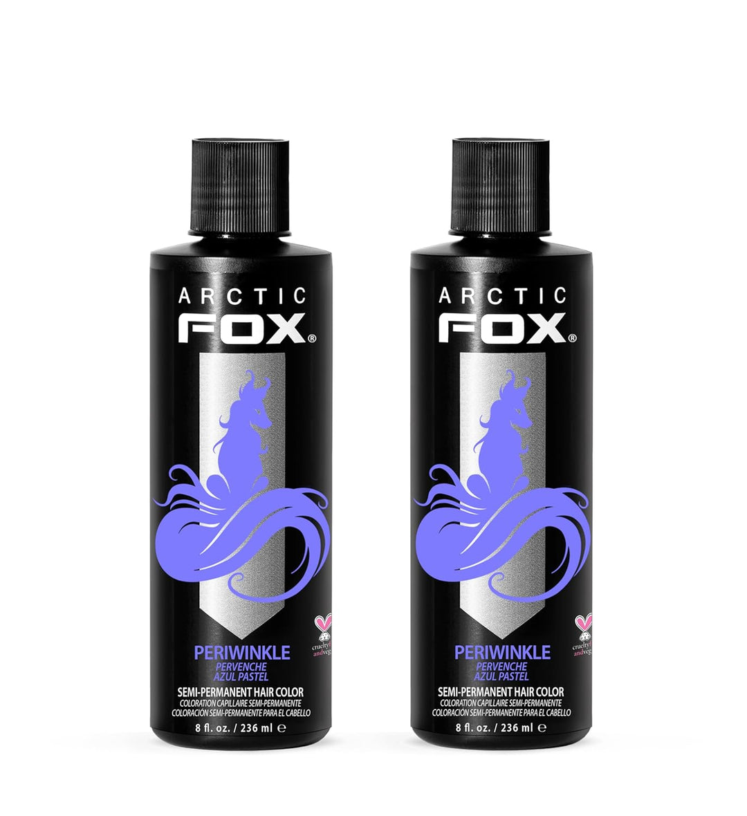 ARCTIC FOX Vegan Semi-Permanent Hair Color Dye | AURORA KISS 5.6 Fl Oz (2-Pack)