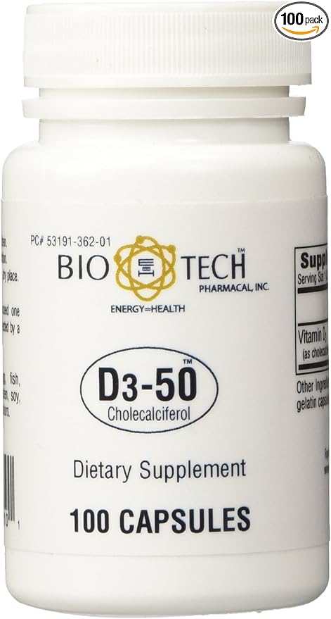 BioTech Pharmacal - D3-50 (50,000 IU) - 100 Caps (FFP)