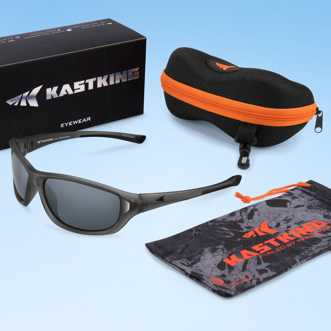 KastKing Dugan Polarized Sport Sunglasses for Men and Women, Ideal for Driving Fishing Cycling Running, UV Protection