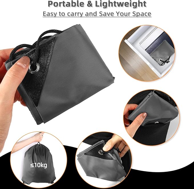 GoodtoU Drawstring Bags, Drawstring Backpacks Bulk Nylon Backpack Draw String Back Bag Cinch Sack Drawstring Gym Bag String Backpack for Sport, Traveling, Team (40Pcs, Grey)