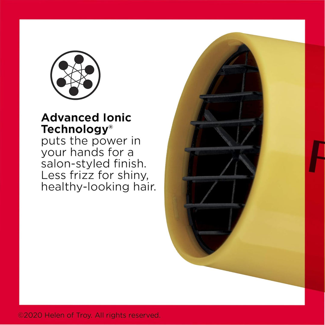 REVLON 1875W Compact Hair Dryer – Lightweight & Travel-Friendly | Yellow