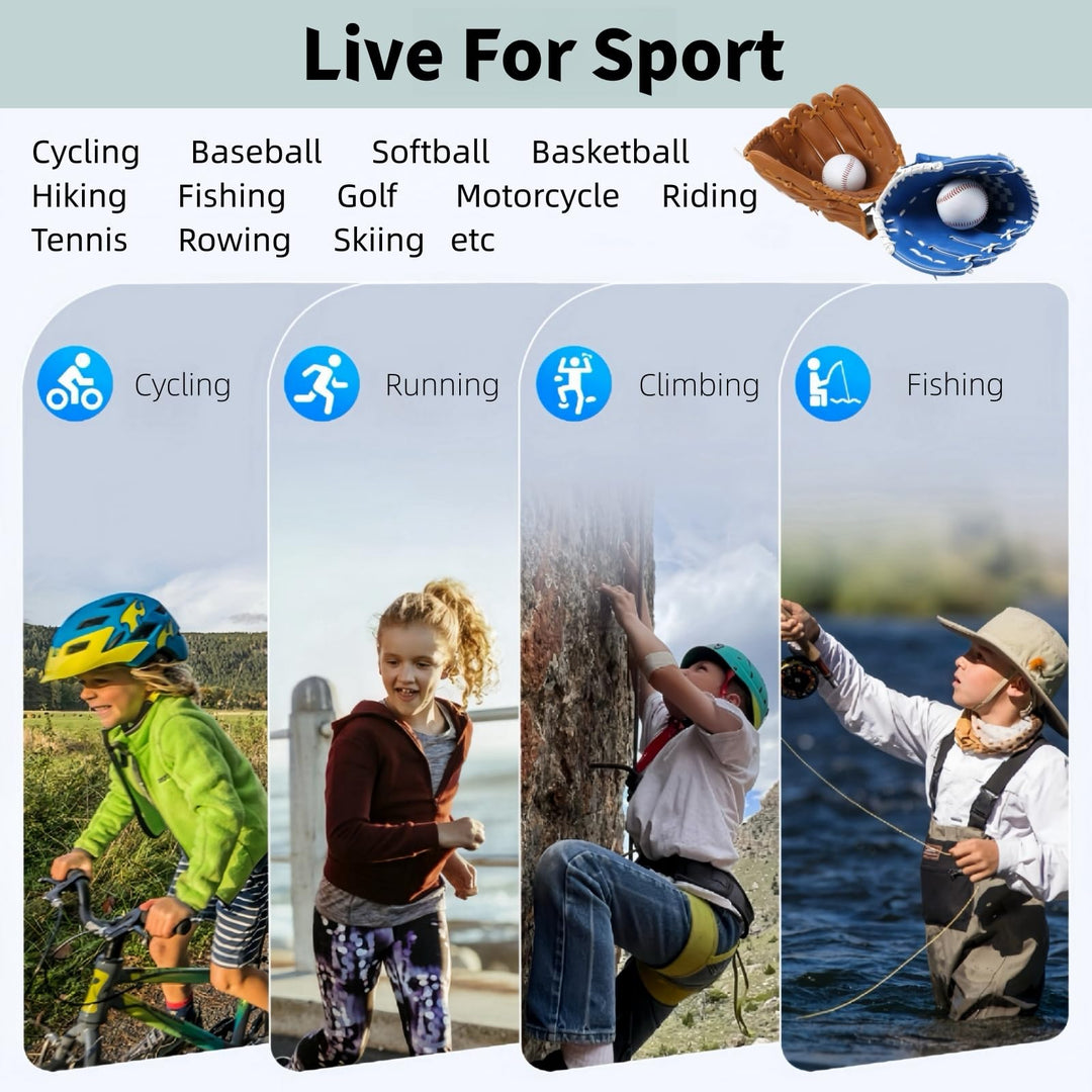 swanoble UV400 2 Sports Sunglasses for Kids Cycling,Light frame Sunglasses for Boys Girls,Youth Softball Baseball Golf (Black+ Red)