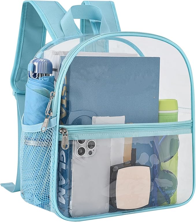 USPECLARE Clear Backpack for Stadium Approved 12×6×12, Water proof Clear Bag for Stadium Events and Concert Work Sport Event