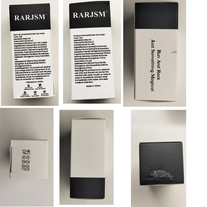 RARJSM Glitter Gel Nail Polish - Chunky Rose Pink Shimmer Iridescent Gel Polish 15ml Holographic Rainbow Effect Soak off Led UV Curing Required High Pigments for Home Salon Manicure Nail Art