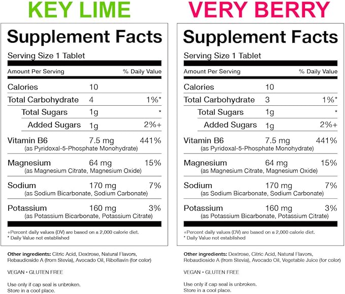 Lime & Berry All Natural Hydration & Kidney Health Supplement to Combat Calcium Oxalate Crystal Formation, 80 Tablets