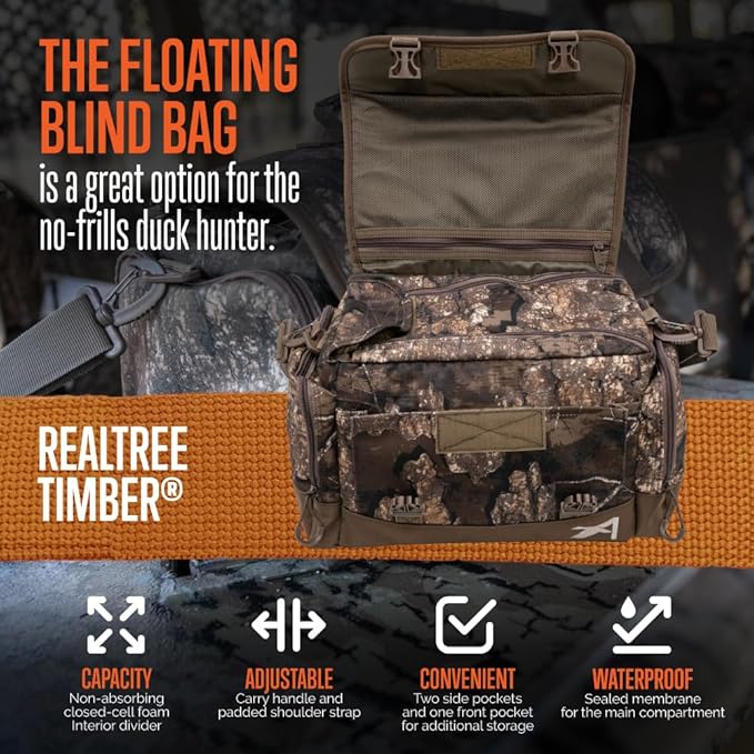 ALPS OutdoorZ Floating Blind Bag - Waterproof Hunting Backpacks for Men, with Non-Absorbing Foam, Interior Divider, Choke Tube Sleeves & Padded Carry Handle