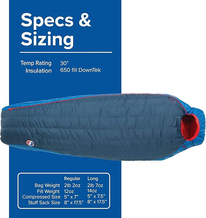 Big Agnes Anvil Horn (650 DownTek) Sleeping Bag