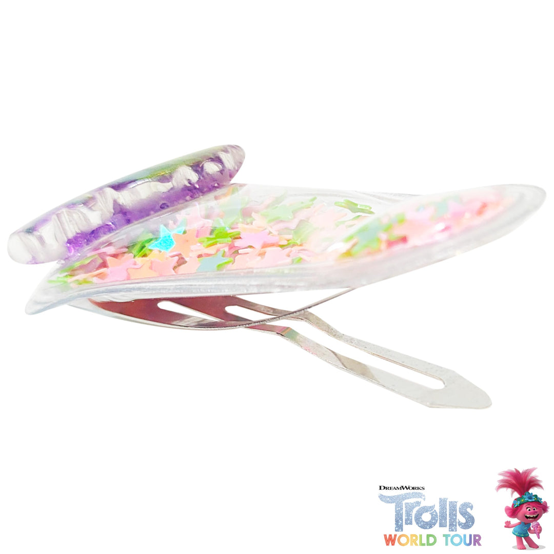 Luv Her Magical Confetti Hair Clips for Kids - 6pc Cute Character Charms Hair Accessories with Favorite Luv Her Characters, Ages 3+