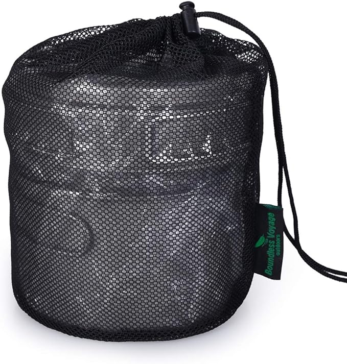 5pcs Nylon Mesh Drawstring Bag Sports Equipment Bag Outdoor L
