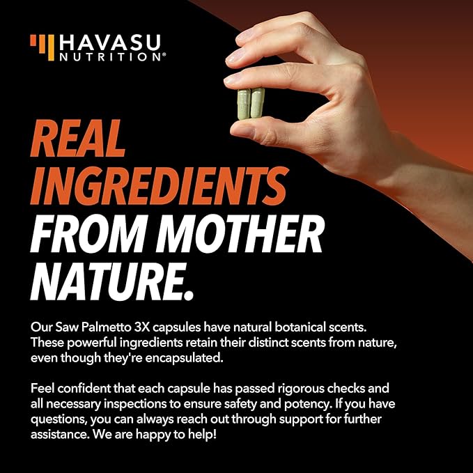 Saw Palmetto Supplement with Stinging Nettle and Pumpkin Seed Extract - Advanced 3X Formula - DHT Blocker Urinary Health and Prostate Support for Mens Health - Vegan, Non-GMO Capsules - 2 Month Supply