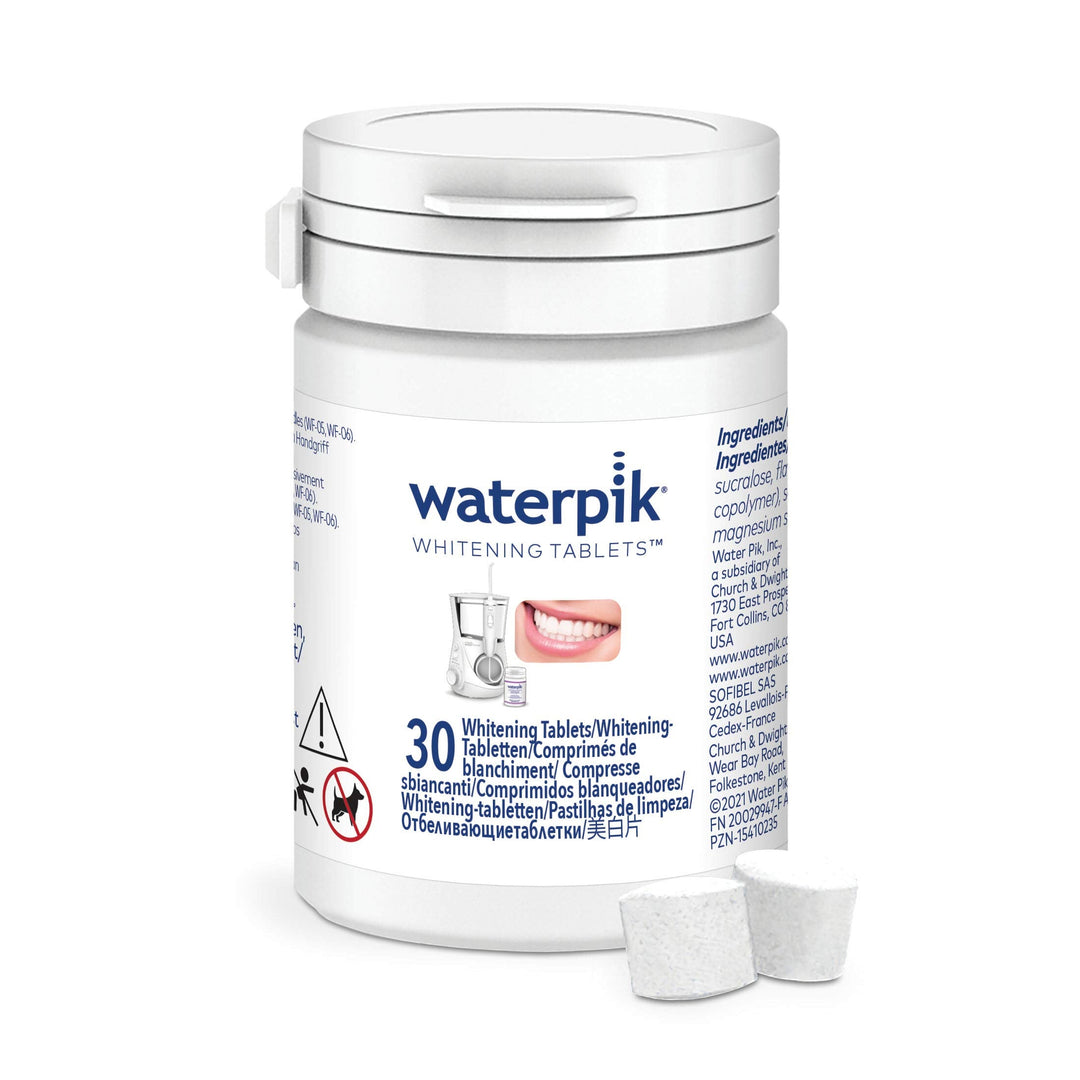 Fresh Mint Waterpik Whitening Refill Tablets (30 Count) - For Boost or Whitening Water Flosser, Packaging May Vary, WT-30