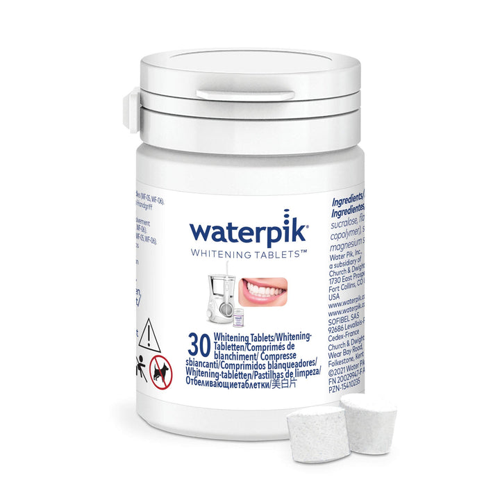 Fresh Mint Waterpik Whitening Refill Tablets (30 Count) - For Boost or Whitening Water Flosser, Packaging May Vary, WT-30