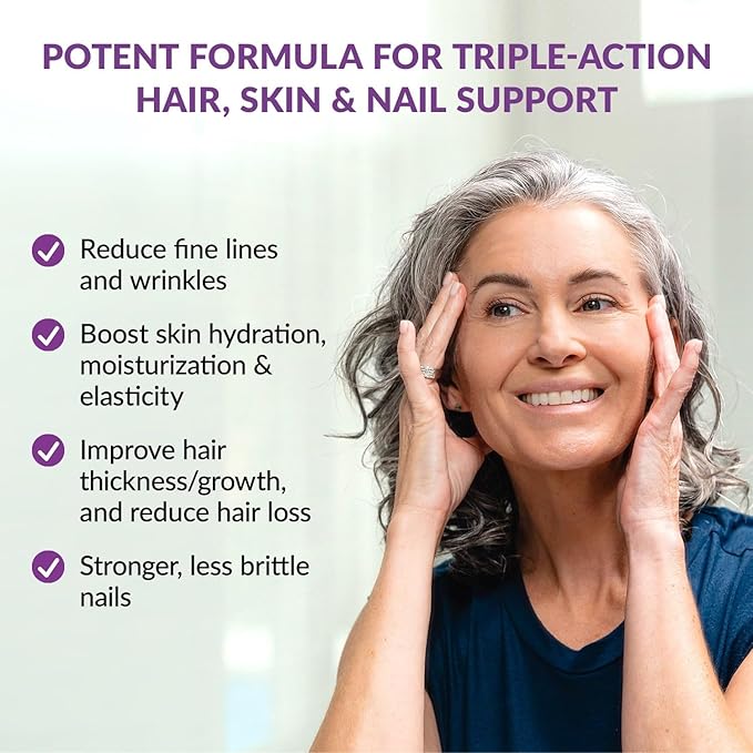 BioTrust Timeless Beauty Ceramide Booster – Hair & Skin Restoring Phytoceramides Supplement + Vitamin C, Vitamin E, Biotin, Zinc, Hyaluronic Acid – Potent Blend for Hair, Skin & Nails - 30 Capsules