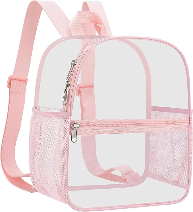 USPECLARE Clear Backpack Stadium Approved 12X11x6, Waterproof Clear Bag Stadium Backpack for Concert Work Sport Event