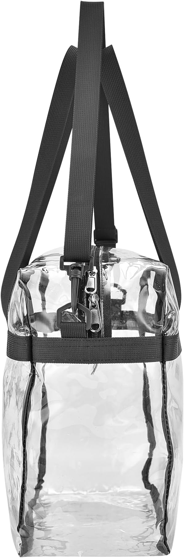 USPECLARE Clear Tote Stadium Approved, Security Travel & Gym Clear Bag for Work Sports Games Concerts