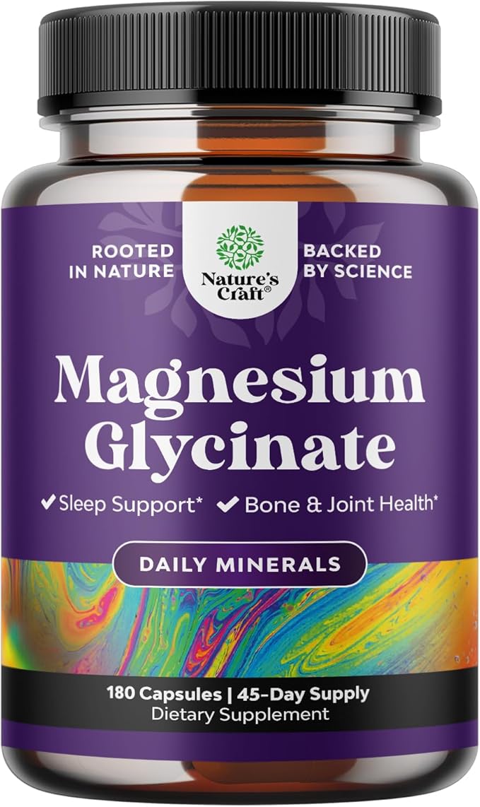 Pure Magnesium Glycinate 400mg Per Serving - Vegan High Absorption Chelated Magnesium Capsules for Women & Men with Elemental 400mg for Mood Sleep and Relaxation Support - 45 Servings