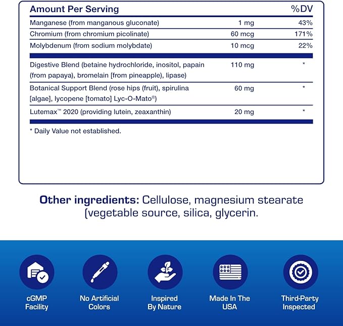 Iron Free Multivitamin for Women 50 and Over - Gentle Easy to Digest Over 50 Multivitamin for Men & Women with 30 Nutrients for Comprehensive Wellness & Immune Support - Made in The US - 30 Servings