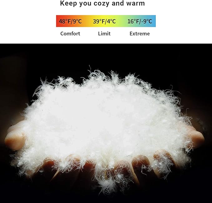 ATEPA Down Sleeping Bag for Adults, 650FP Ultralight 3 Season Compact Packable Sleeping Bag with Compression Sack for Camping Backpacking Hiking