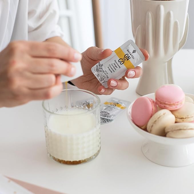 Bee and You On The Go, Immune Support Supplement, Raw Honey, Propolis, Turmeric, Cinnamon, Ginger, Superfrood, Great Tasting, for Kids and Adults, 12 Pack, 1.73 oz Each