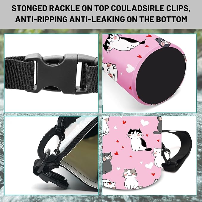 Waterproof Dry Bag,Roll Top Cute Animal Lovely Pet Cat Waterproof Backpack 5L/10L/20L Floating and Lightweight Bags for Kayaking, Boating, Fishing, Swimming and Camping