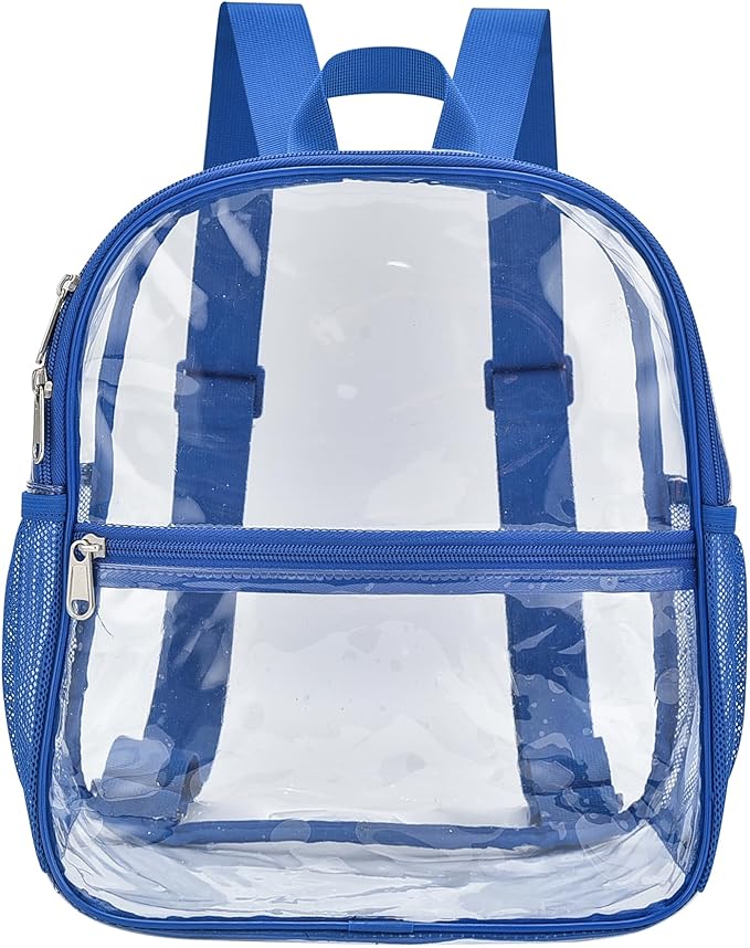 USPECLARE Clear Backpack Stadium Approved 12X11x6, Waterproof Clear Bag Stadium Backpack for Concert Work Sport Event