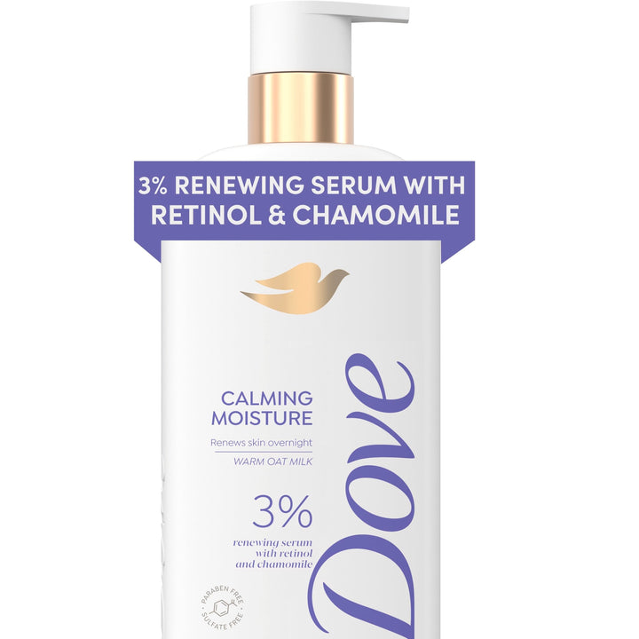 Dove Calming Moisture Body Wash 3% renewing serum with retinol & chamomile 18.5 Fl Oz
