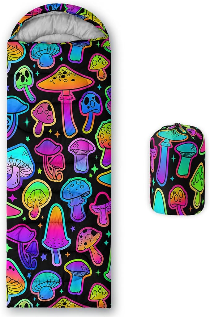 Axolotl Unicorn Sleeping Bag for Kids Boys Girls–Lightweight Warm Cold Weather Sleeping Bags,Waterproof Portable Sleeping Bag with Compression Sack for Camping Backpacking Outdoor Indoor