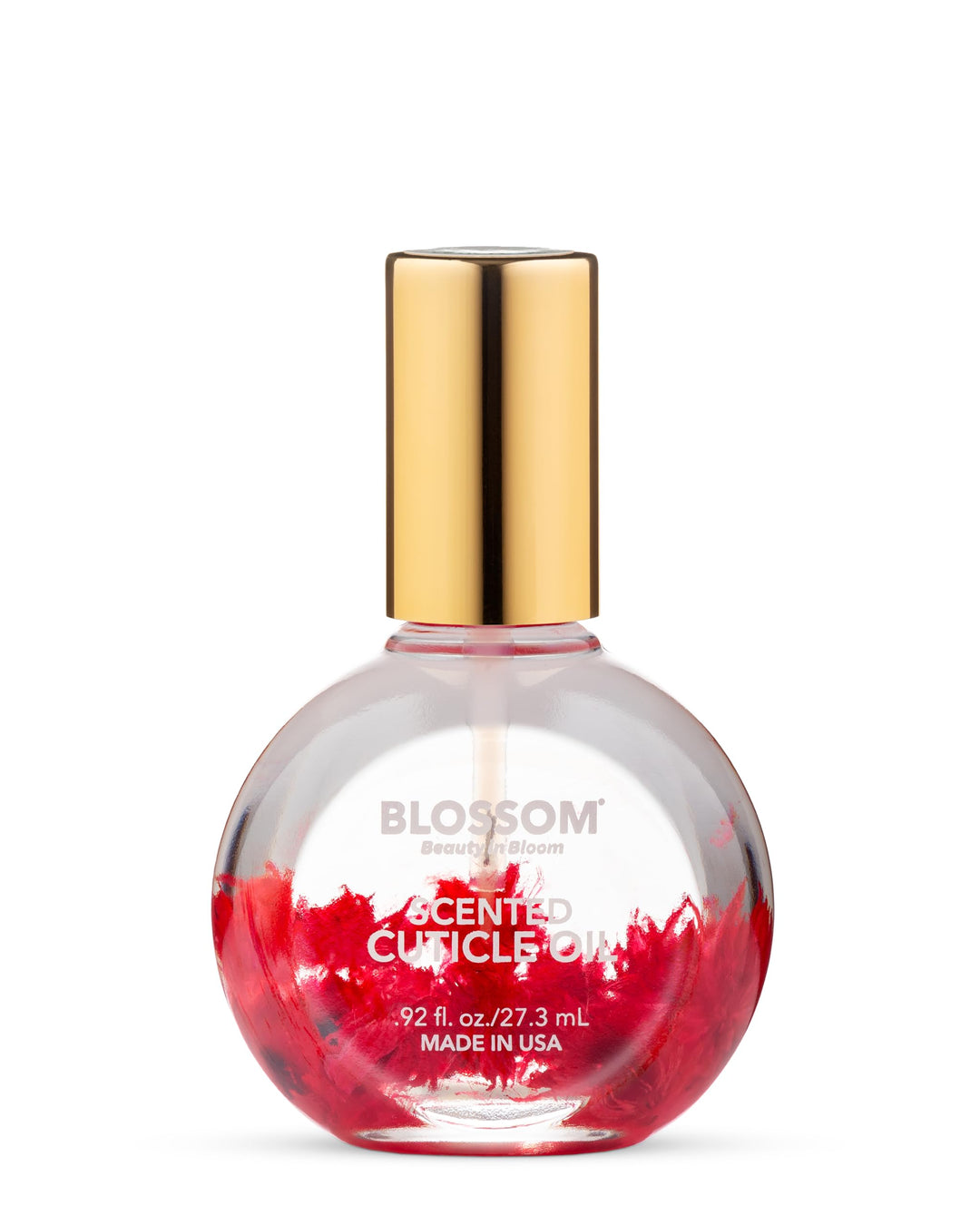 Blossom Hydrating, Moisturizing, Strengthening, Scented Cuticle Oil, Infused With Real Flowers, Made In Usa, 0.92 Fl. Oz, Raspbe