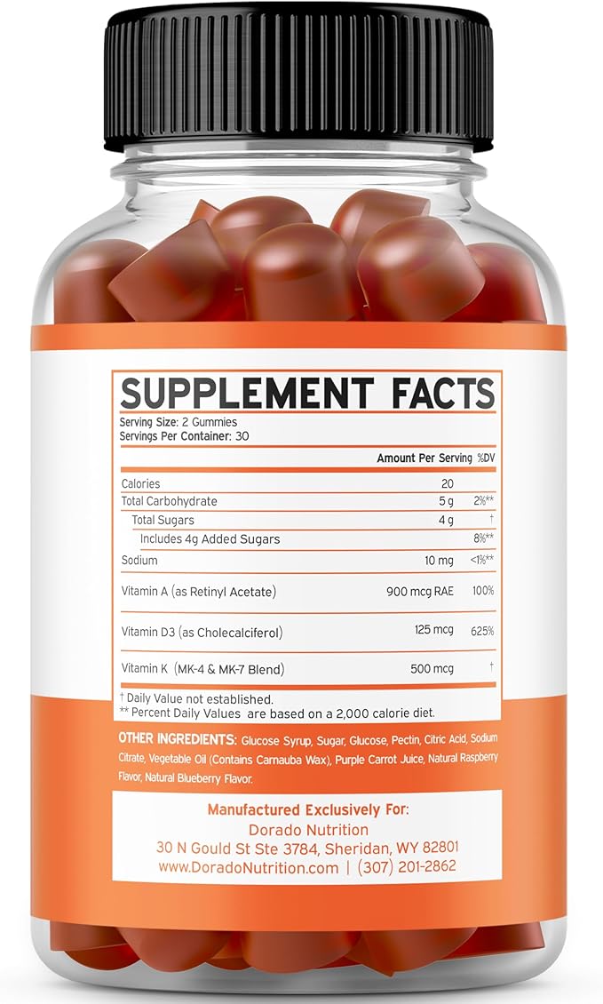 ADK Gummies Vitamin D3 K2 (60 Gummies) - Supplement with D & K - 10 Vegan Supplement - Ceylon Cinnamon (60 Capsules) Digestion Overall Wellness Support - Ceylon Supplements - Vegan & Made in USA