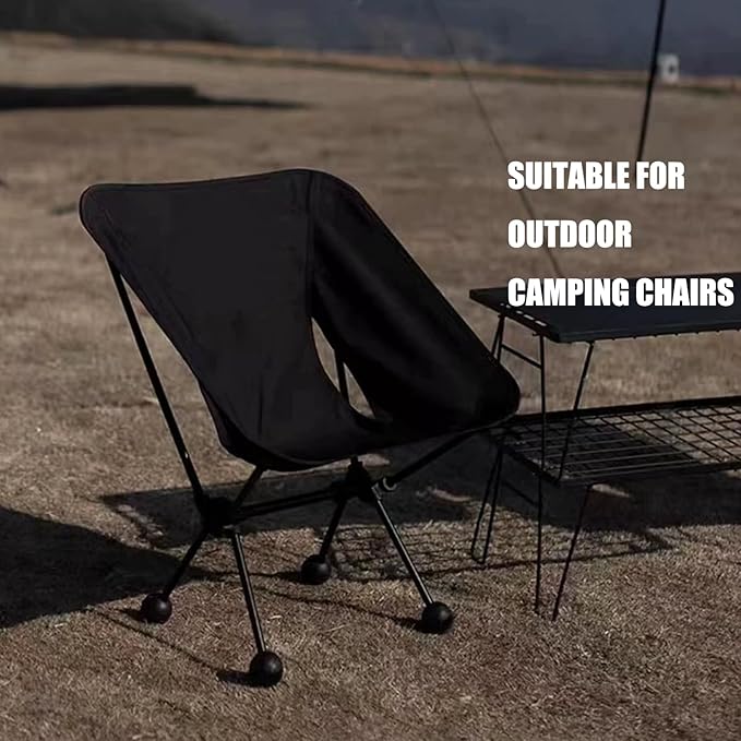 Fits 18mm Legs Camping Chair Anti Sink Rubber Ball Feet Anti Slipery Set of 4 Outdoor Chair Leg Cap Fishing Hiking Uneven Floor Portable with A Mesh Sport Bag