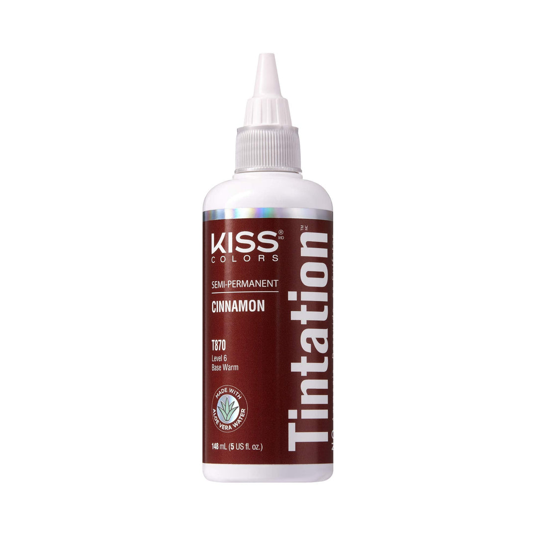 Kiss Tintation Semi-Permanent Hair Color Treatment 148 Ml (5 Us Fl.Oz) (Cinnamon)